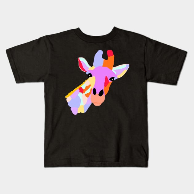 Jazzy Giraffe Kids T-Shirt by Fantasticallyfreaky